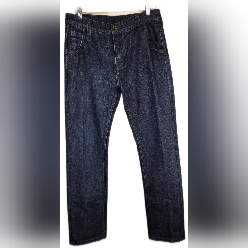 Classic Ralph Lauren Polo Jeans. Straight Leg,Med Dark Wash 32 Waist